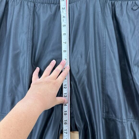 Calia faux leather athletic jogger pants pure black high rise women’s sz XXL - Picture 11 of 13